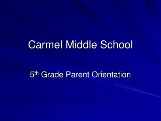 Carmel Middle School