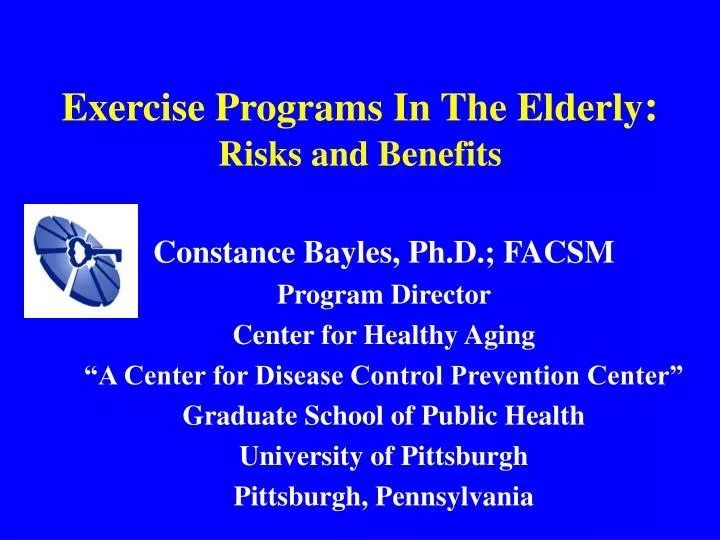 exercise programs in the elderly risks and benefits