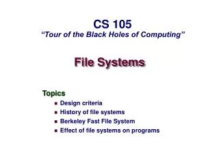File Systems
