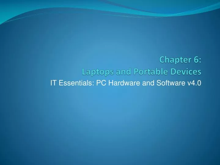 chapter 6 laptops and portable devices