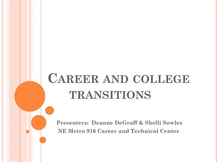 career and college transitions