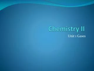 chemistry ii