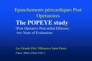 epanchements p ricardiques post op ratoires
