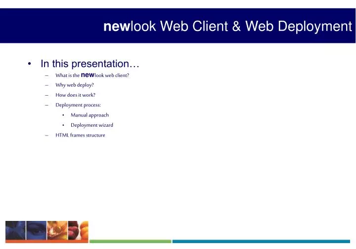 new look web client web deployment