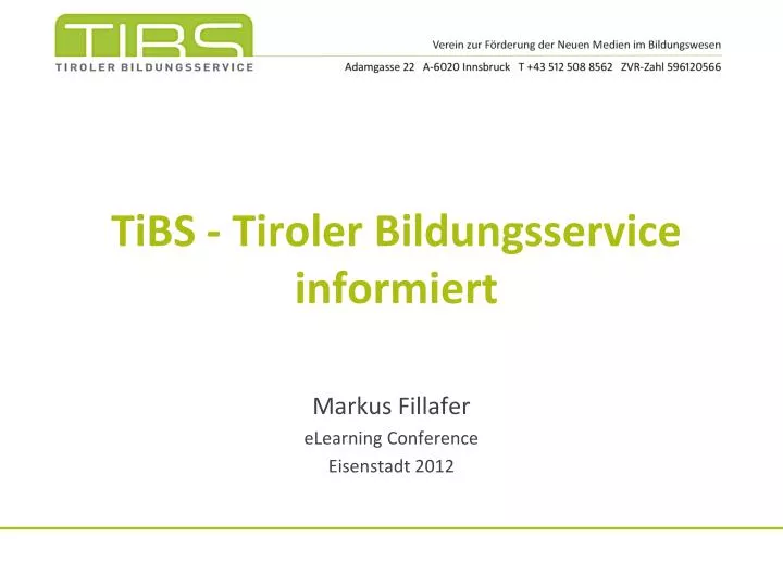 tibs tiroler bildungsservice informiert