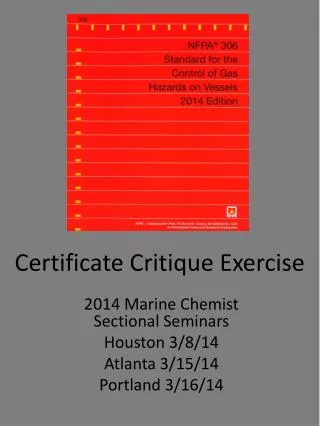 Certificate Critique Exercise