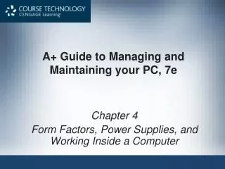 a guide to managing and maintaining your pc 7e