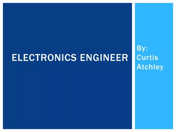 electronics engineer