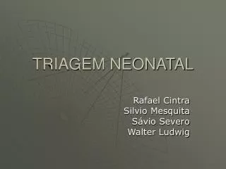 triagem neonatal