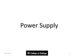 Power Supply - slide 1
