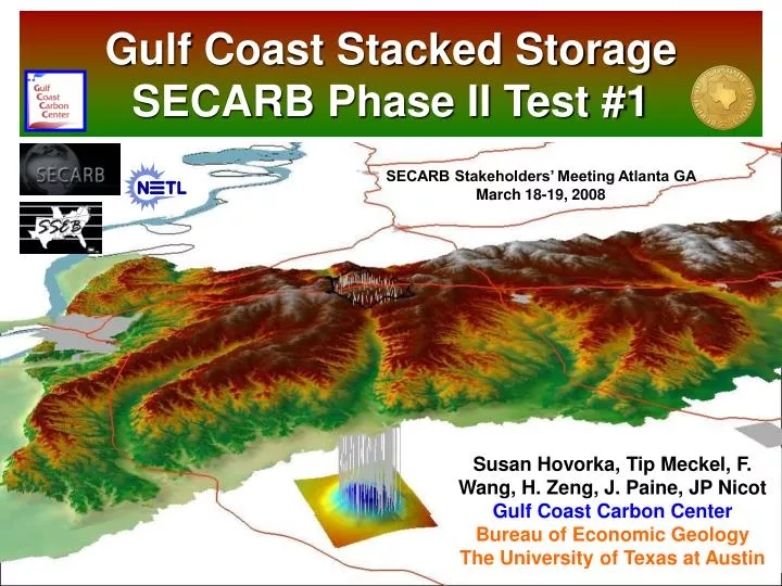 gulf coast stacked storage secarb phase ii test 1
