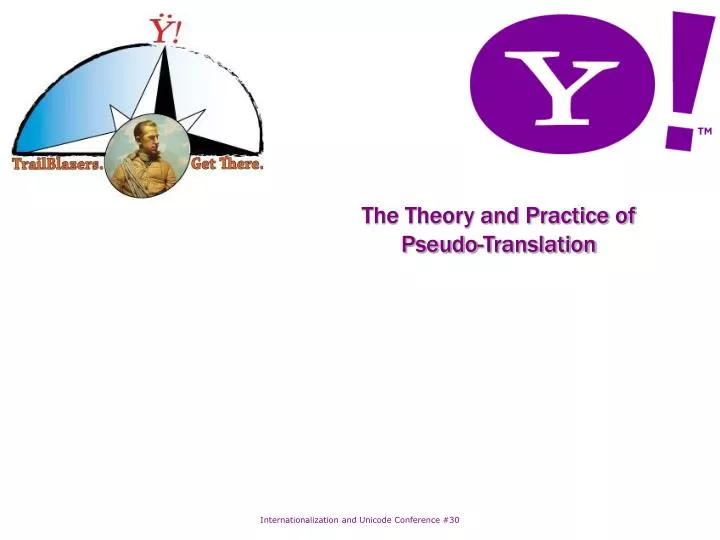 the theory and practice of pseudo translation