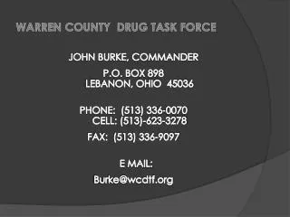 WARREN COUNTY DRUG TASK FORCE