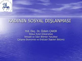 kadinin sosyal di lanmasi