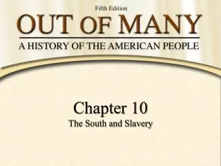 Chapter 10 The South and Slavery