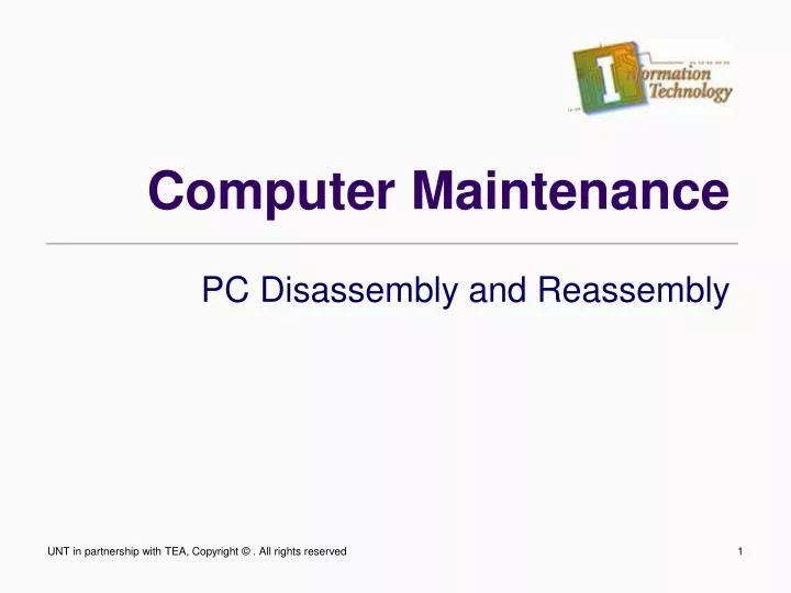 computer maintenance