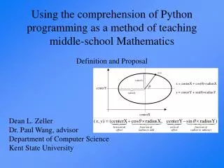 Using the comprehension of Python programming as a method of teaching middle-school Mathematics