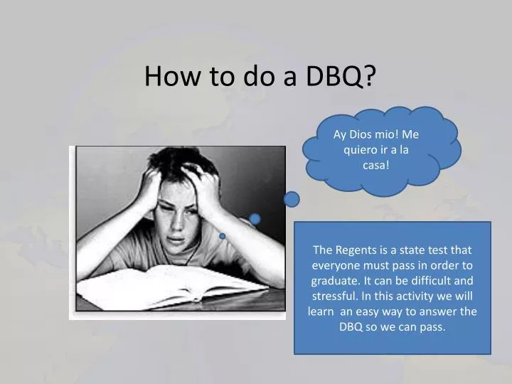 how to do a dbq