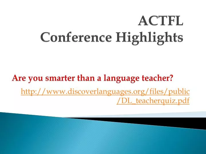 actfl conference highlights