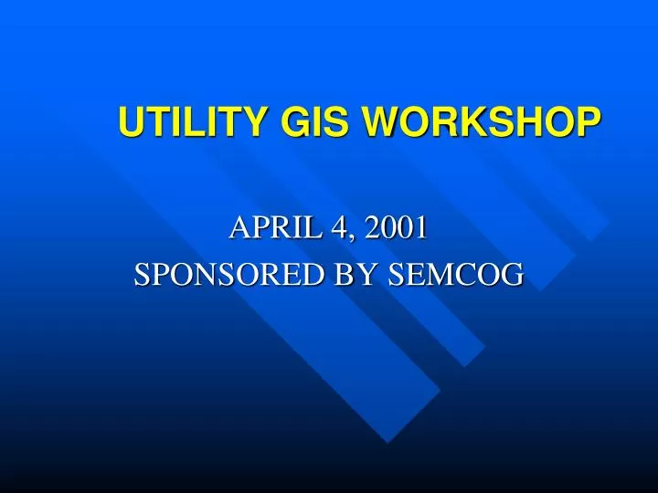 utility gis workshop