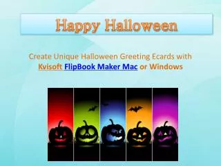 Make Life-Like Halloween Ecard with Kvisoft FlipBook Softwar