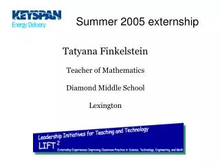 Summer 2005 externship