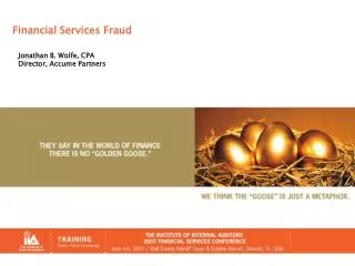 Financial Services Fraud