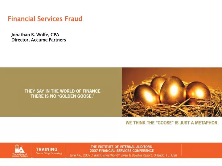 financial services fraud