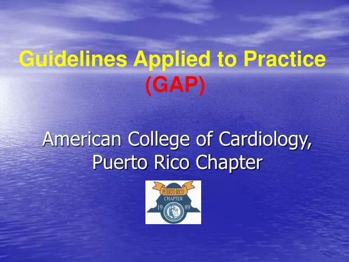 american college of cardiology puerto rico chapter