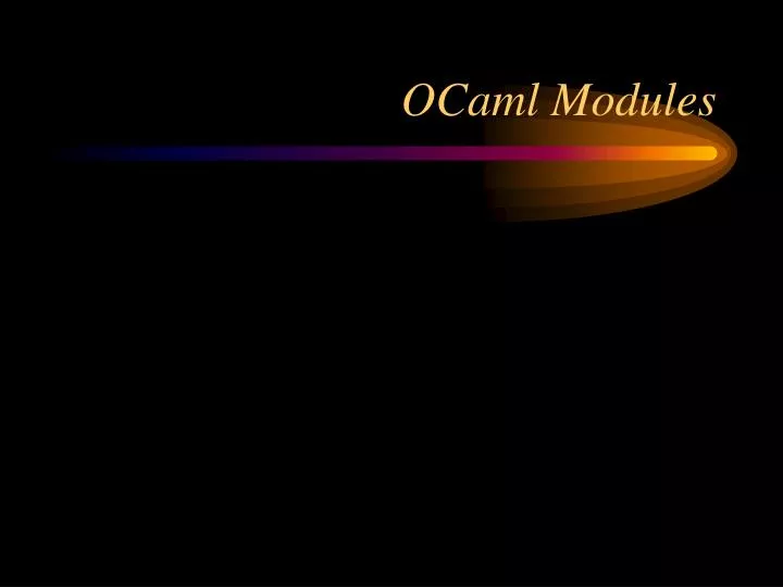 ocaml modules