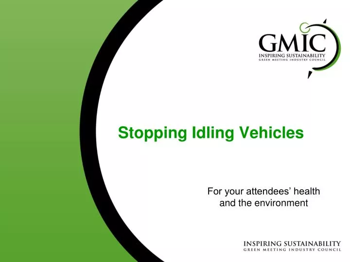 stopping idling vehicles