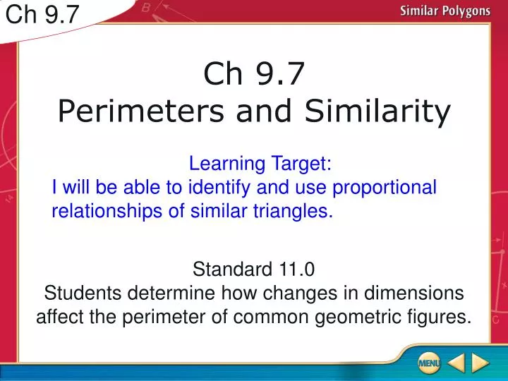 ch 9 7 perimeters and similarity