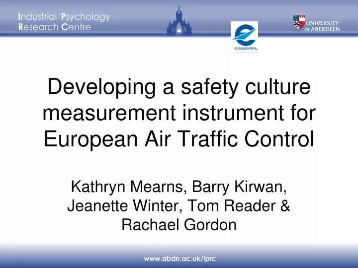 developing a safety culture measurement instrument for european air traffic control