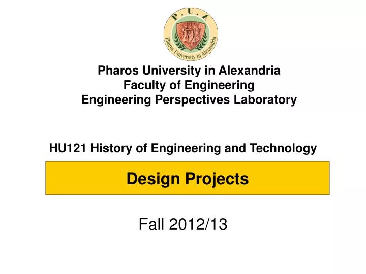 hu121 history of engineering and technology
