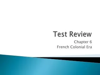 Test Review