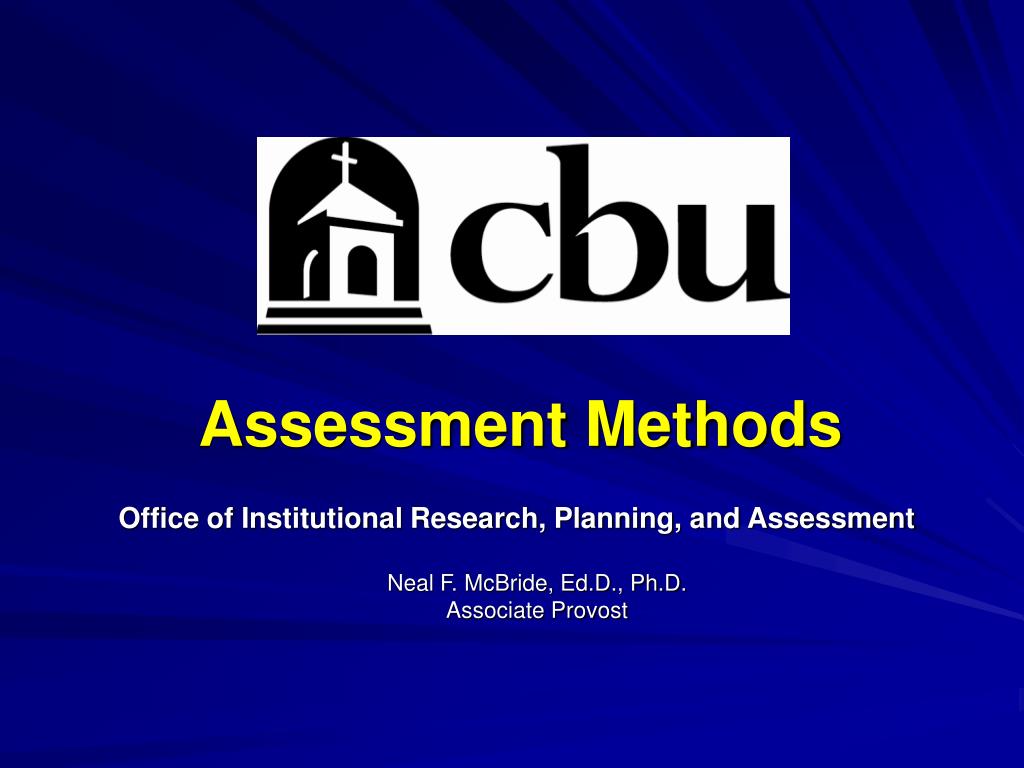 PPT - Assessment Methods PowerPoint Presentation, free download - ID ...