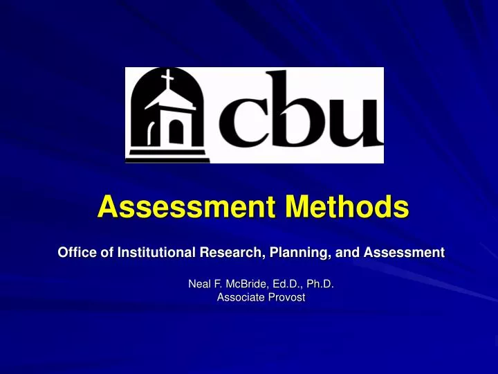 assessment methods