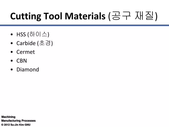 cutting tool materials