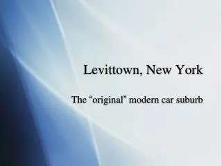 Levittown, New York