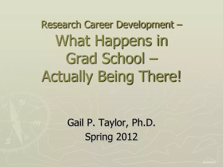 research career development what happens in grad school actually being there