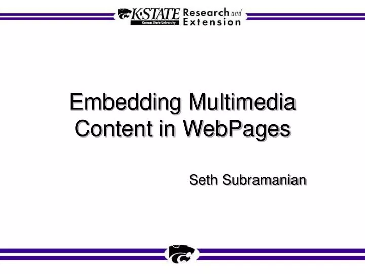 embedding multimedia content in webpages