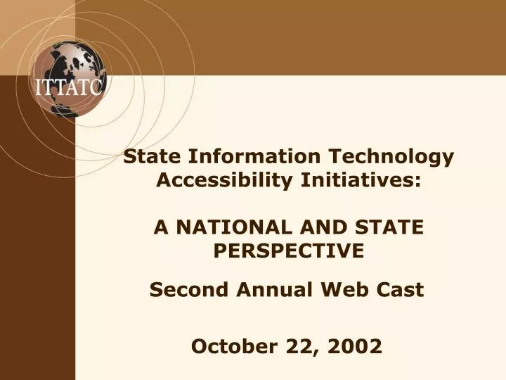 state information technology accessibility initiatives a national and state perspective