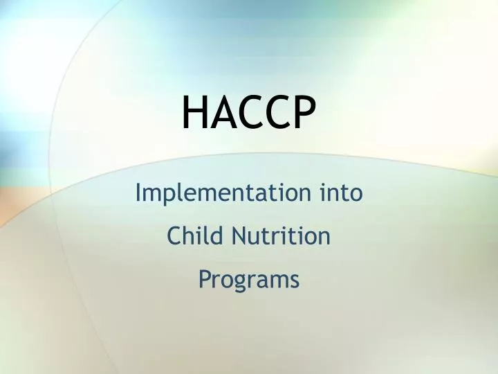 haccp