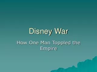 Disney War