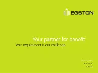 Your partner for benefit
