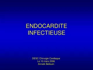 endocardite infectieuse