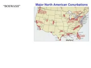Major North American Conurbations
