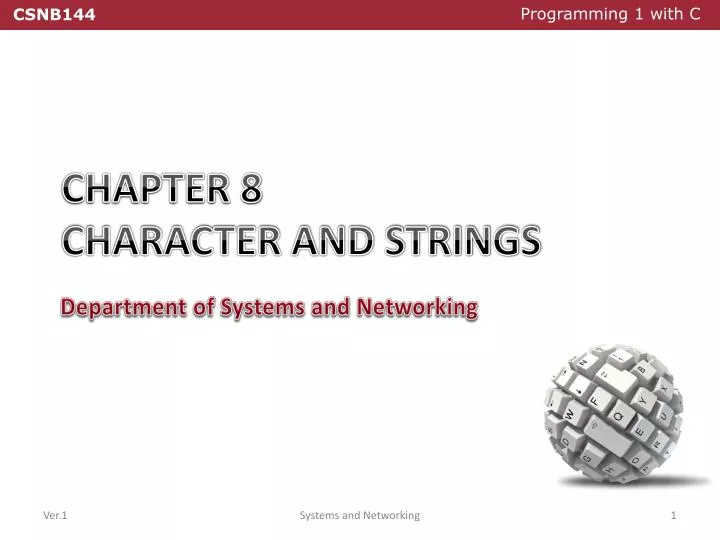 chapter 8 character and strings