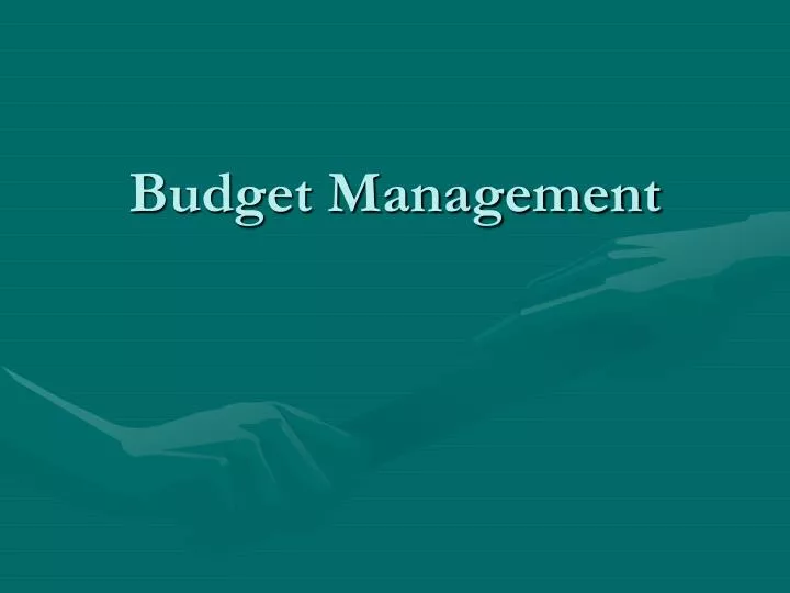 budget management