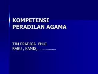kompetensi peradilan agama